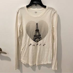 Heart Paris Eiffel Tower long sleeve